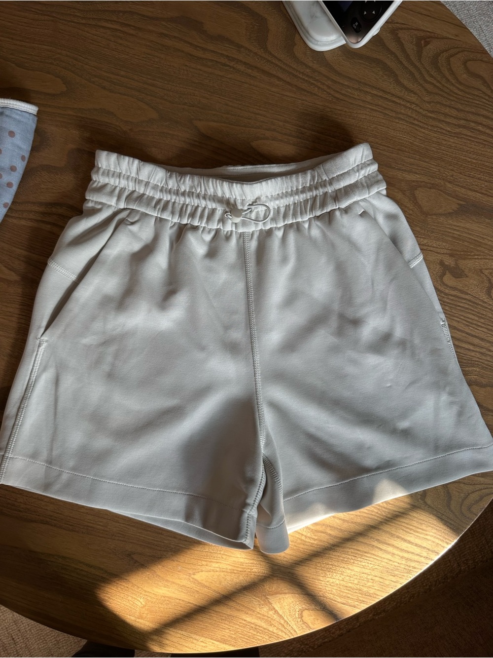 lululemon athletica High-Rise Drawstring Athletic Shorts - Cream